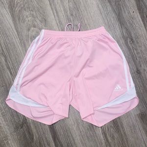 ADIDAS PINK RUNNING SHORTS SLIGHTLY WORN